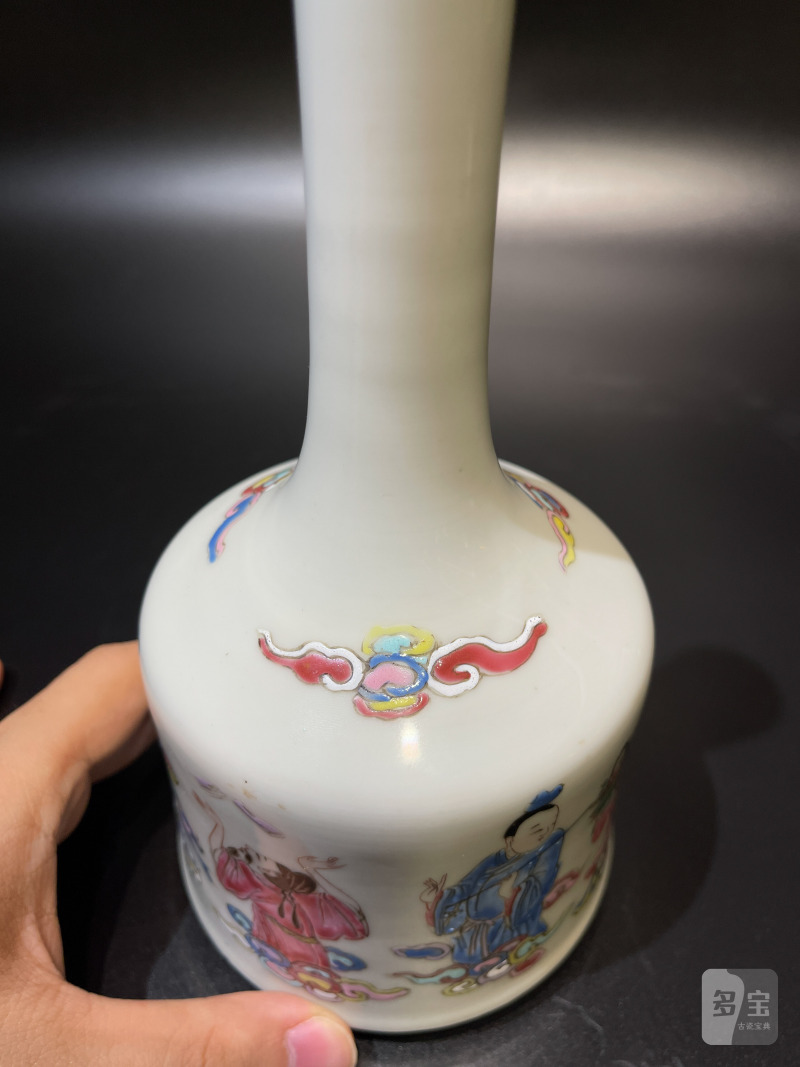 清雍正 粉彩八仙祝寿图摇玲尊 - 图13